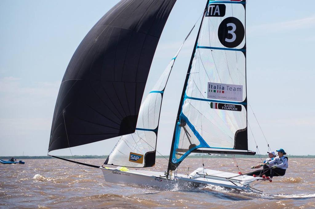 Giulia Conti and Francesca Clapcich (ITA) new 49erFX World Champions   - Day 6 - 49er and 49erFX 2015 World Championships, Argentina &copy; Matias Capizzano http://www.capizzano.com